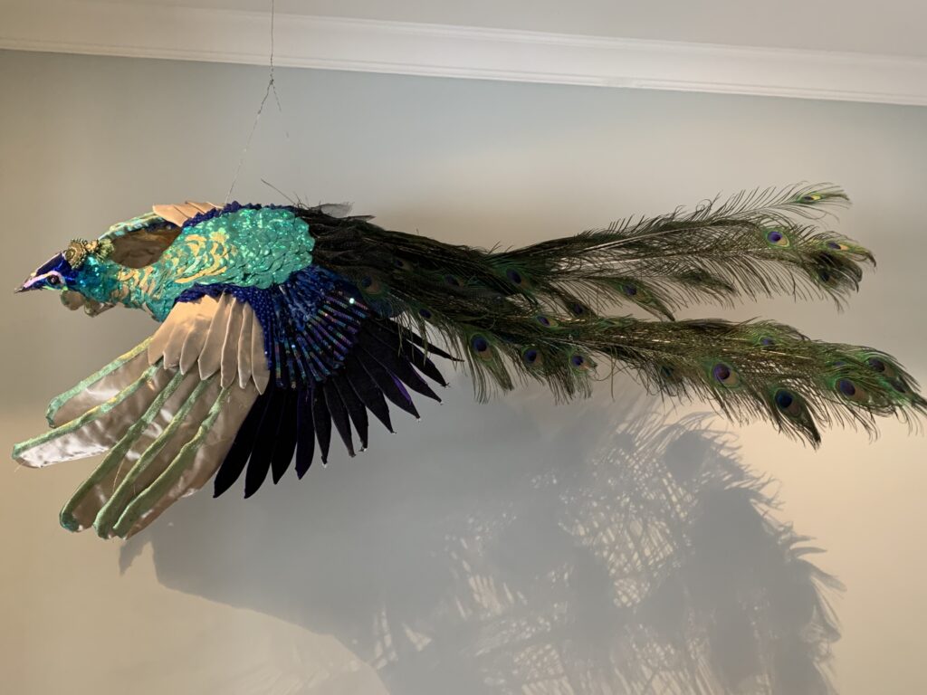 Mental health in covid: art-making....peacock!